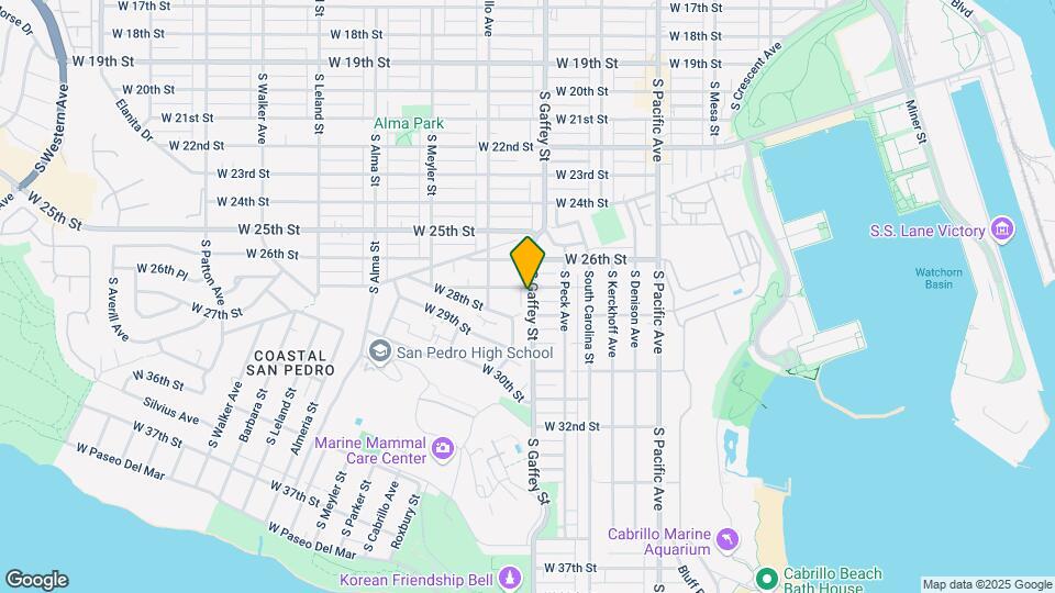 2713-2733 S Gaffey St Map and Location Details