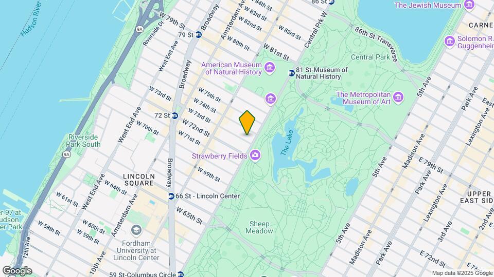5 W 73rd St Map and Location Details
