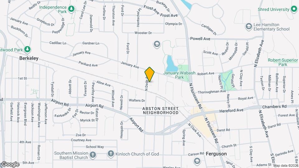 418 N Dade Ave Map and Location Details