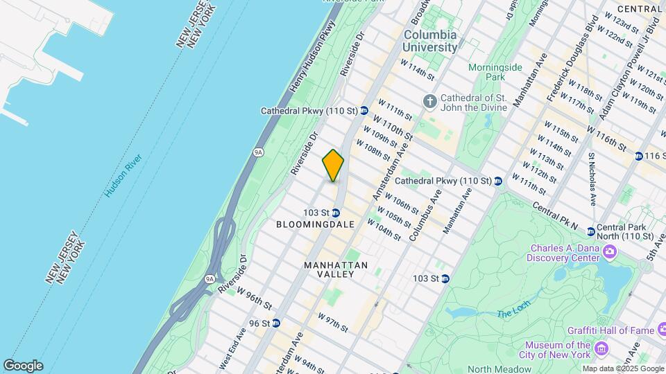 250 West 105th Street Map and Location Details