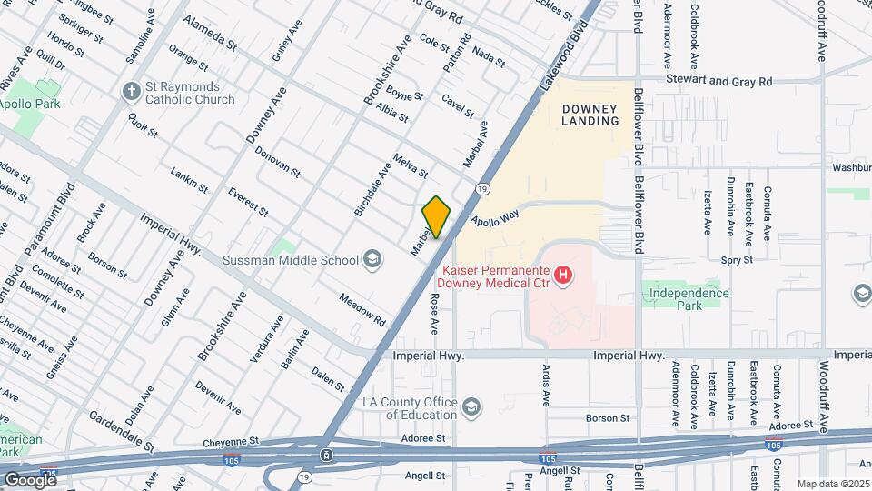 12313 Lakewood Blvd Map and Location Details