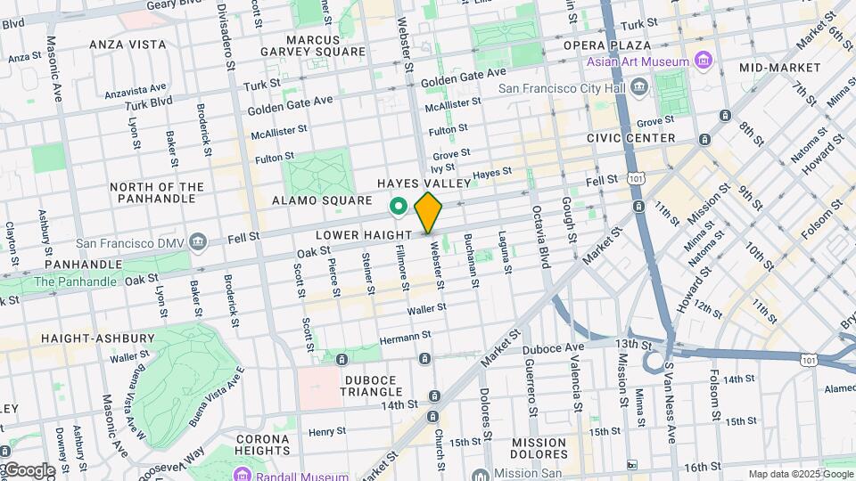 607-619 Oak St Map and Location Details