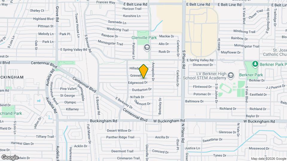 1109 Edgewood Dr Map and Location Details