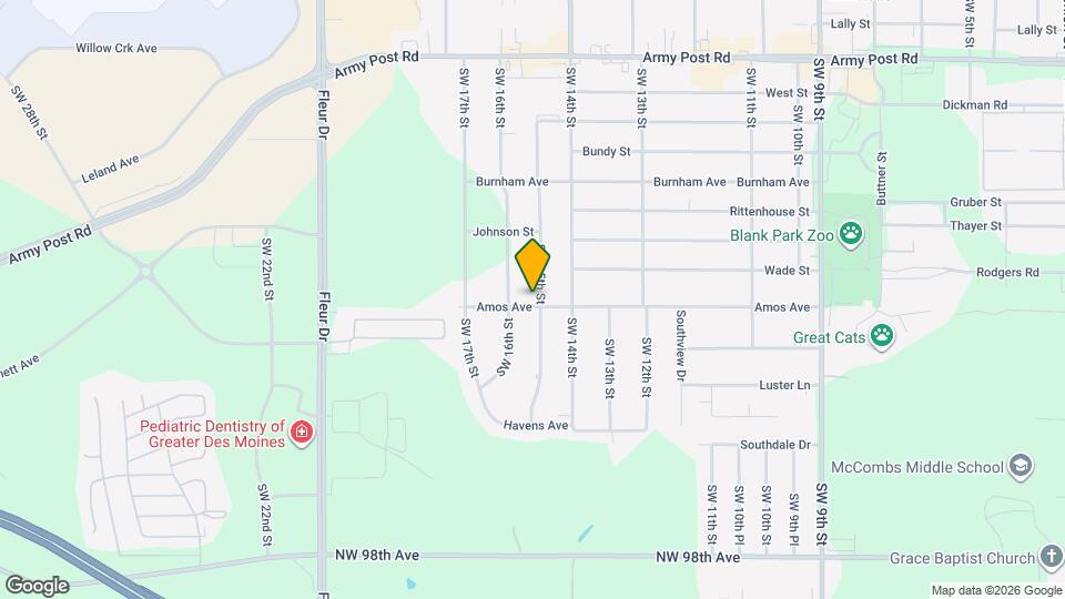 7112 SW 15th St Map and Location Details