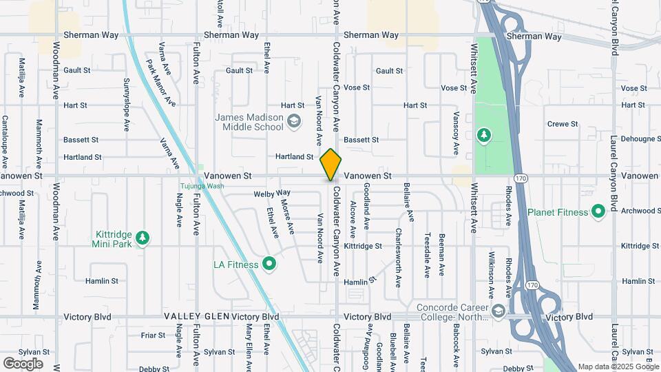 6745 Coldwater Canyon Ave Mapa y Detalles de la Ubicación