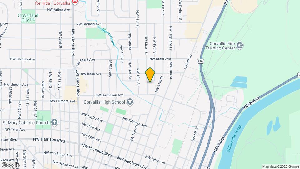 1137 NW Dixon St, Unit Main House Map and Location Details