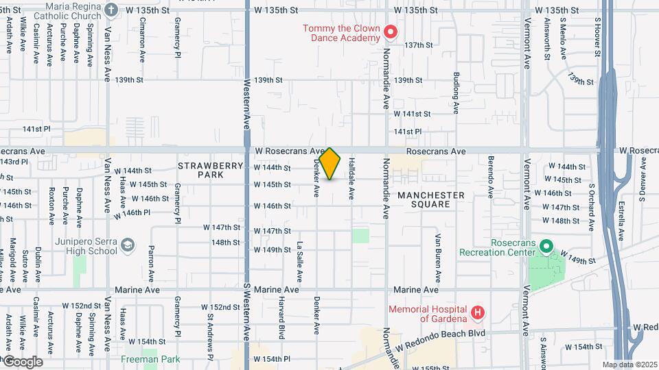 1540 W 145th St Map and Location Details