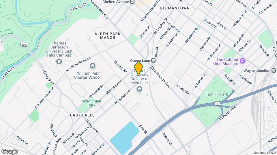 2827 W Queen Ln-Unit -A Map and Location Details