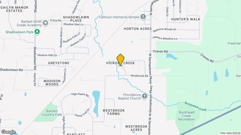 4525 Hickory Creek Dr Map and Location Details