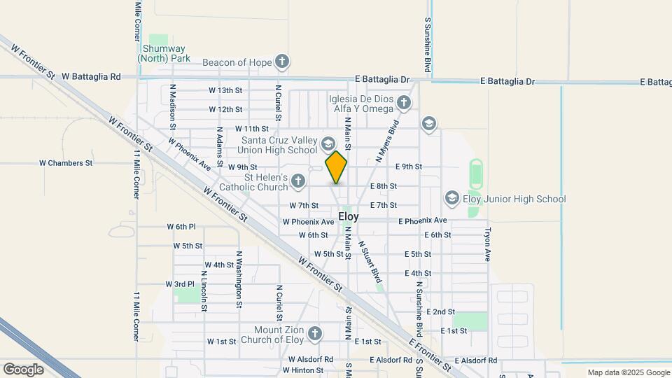 105 W 8th St Map and Location Details