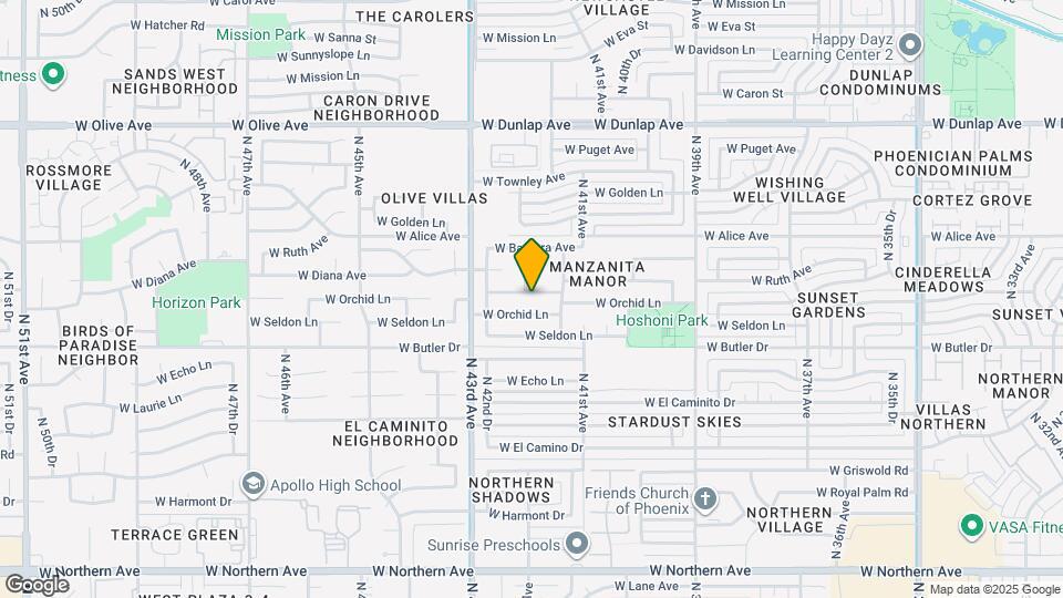 4147 W Diana Ave Map and Location Details