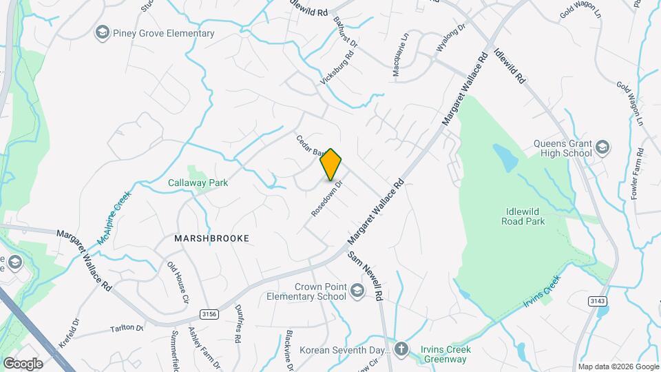 3805 Rosedown Dr Map and Location Details