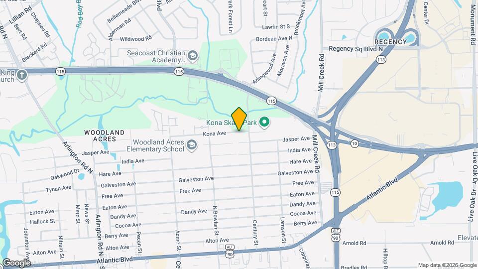 8526 Kona Ave Map and Location Details