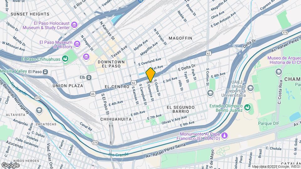 416 S Florence St Map and Location Details