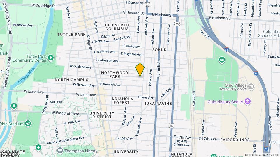 233 E Northwood Ave Map and Location Details