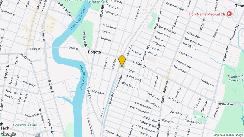 286 Leonia Ave, Unit 1 Mapa y Detalles de la Ubicación