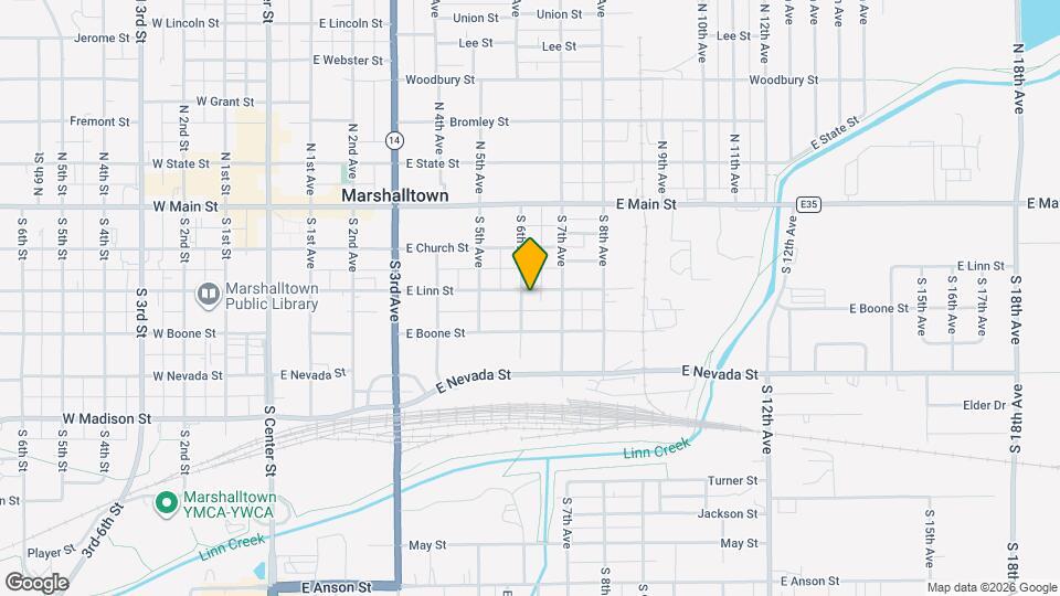 603 E Linn St Map and Location Details