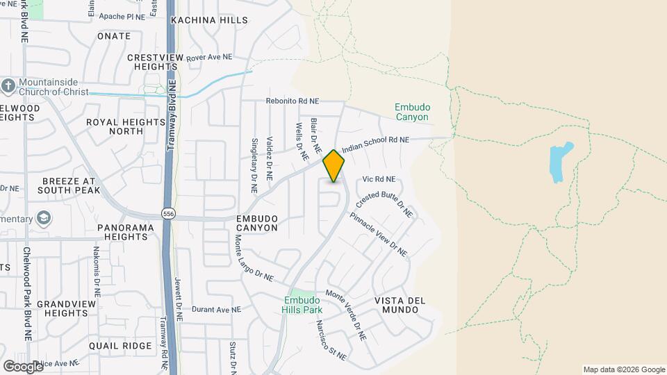 13413 Summit Hills Pl NE Map and Location Details