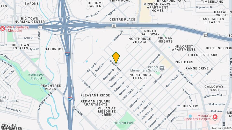 1501 Ridgeview St Mapa y Detalles de la Ubicación