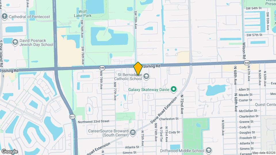 Colonial Village - 7550 Stirling Rd Map and Location Details