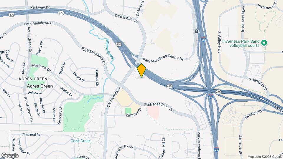 Furnished Studio-Denver - Park Meadows Map and Location Details