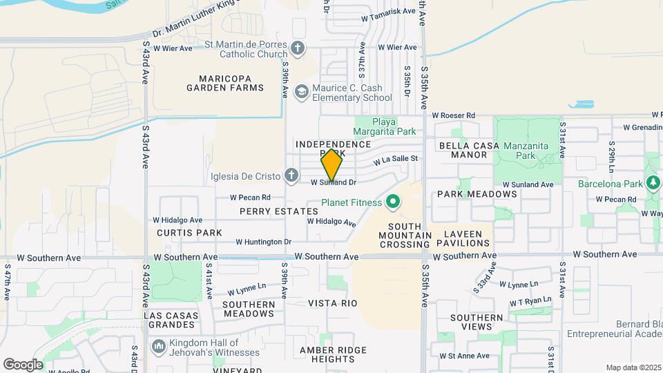 3735 W Sunland Ave Map and Location Details