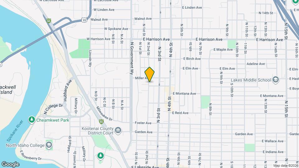 908 N 2nd St Map and Location Details