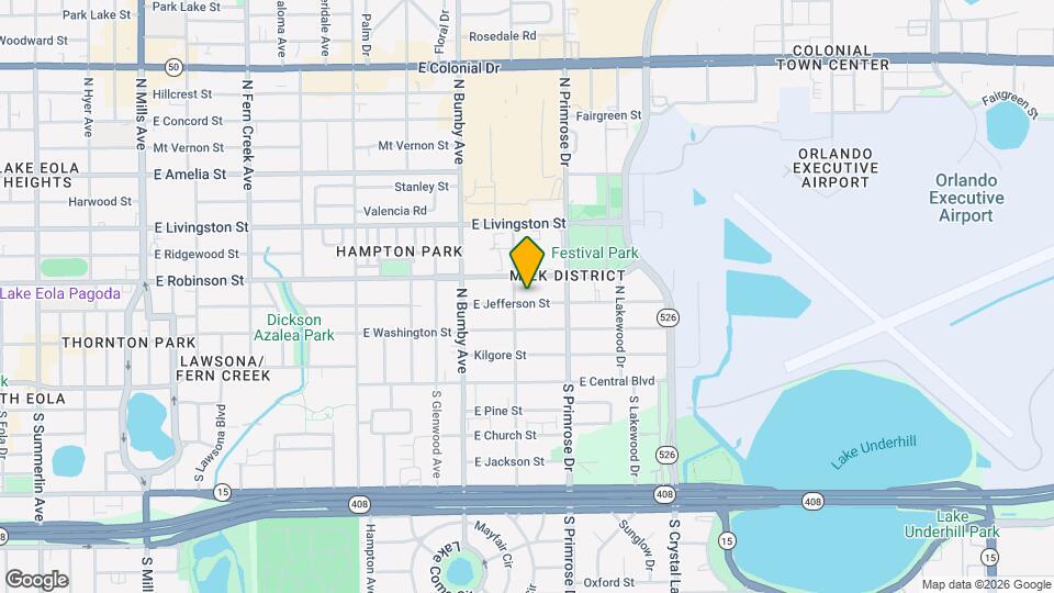 2611 E Jefferson St Map and Location Details