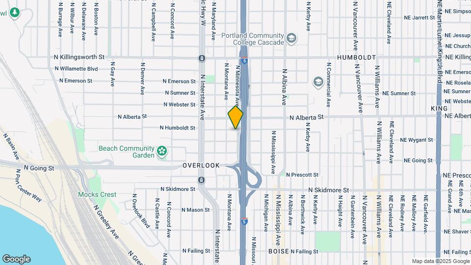 1206 N Humboldt St Map and Location Details