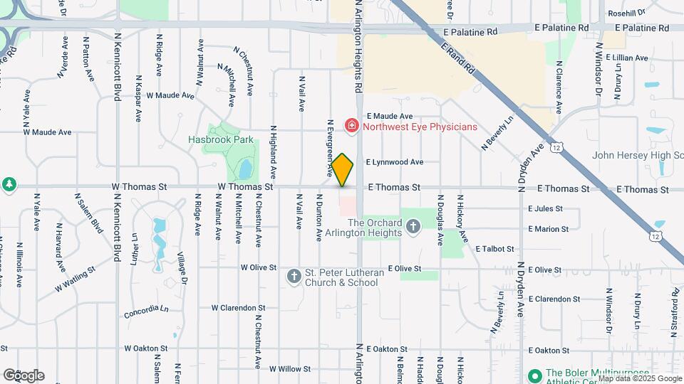 1441 N Evergreen Ave Map and Location Details
