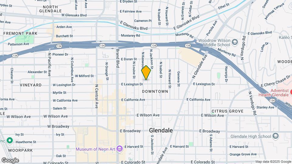 400 N Kenwood St Map and Location Details