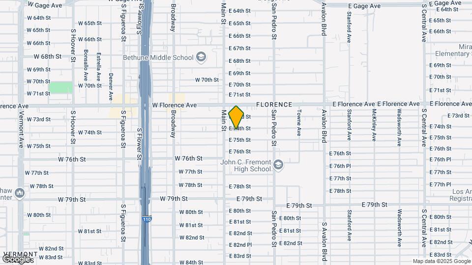 124-128 1/2 E. 74th St. Map and Location Details