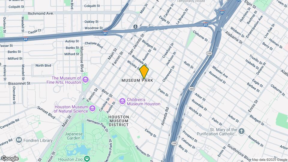 1514 Palm St Map and Location Details