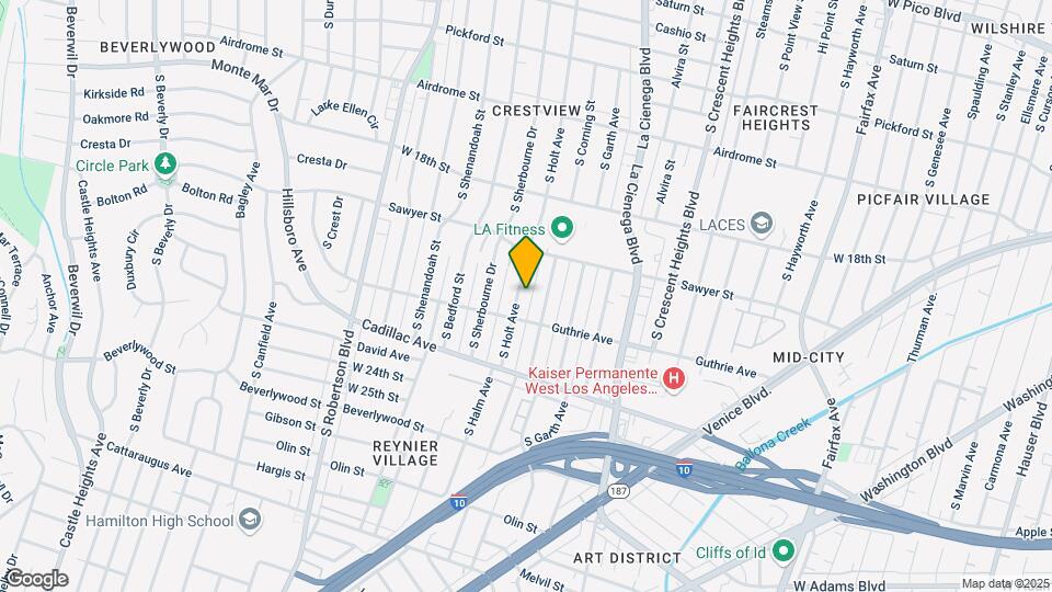 1952 S Holt Ave Mapa y Detalles de la Ubicación