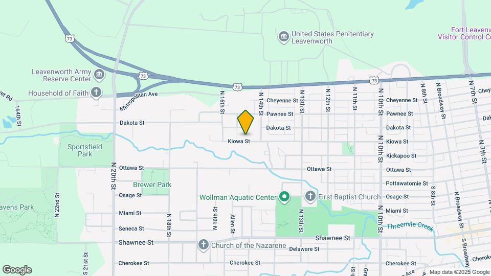 1416 Kiowa St Map and Location Details