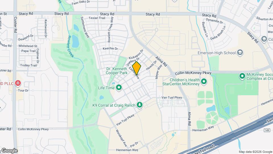 7501 Hewitt Dr Map and Location Details