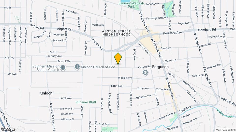 601 Carson Rd Map and Location Details