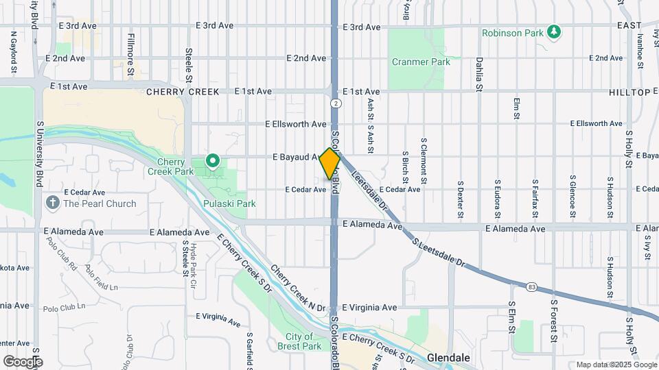 167 S Colorado Blvd Mapa y Detalles de la Ubicación