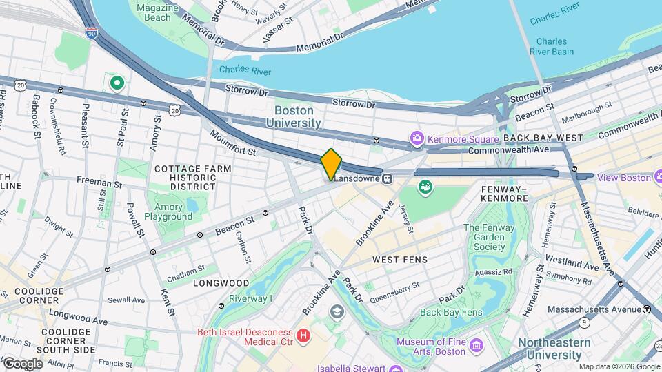 842 Beacon St Mapa y Detalles de la Ubicación
