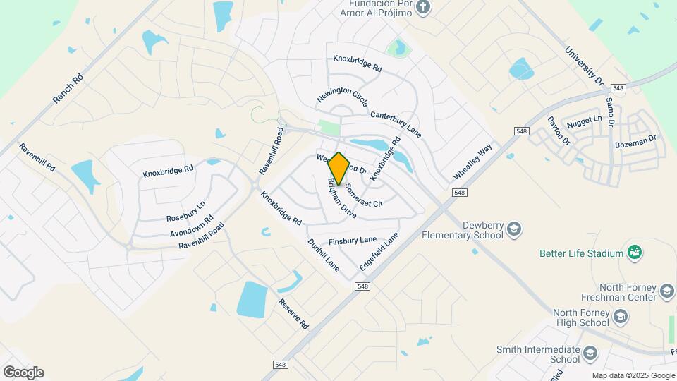 1112 Brigham Drive Map and Location Details