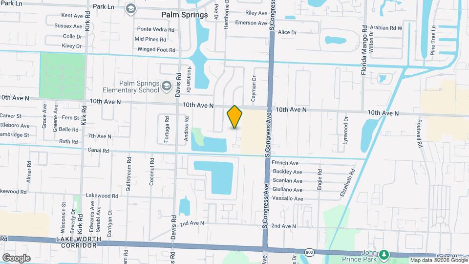1001 Manor Dr Map and Location Details