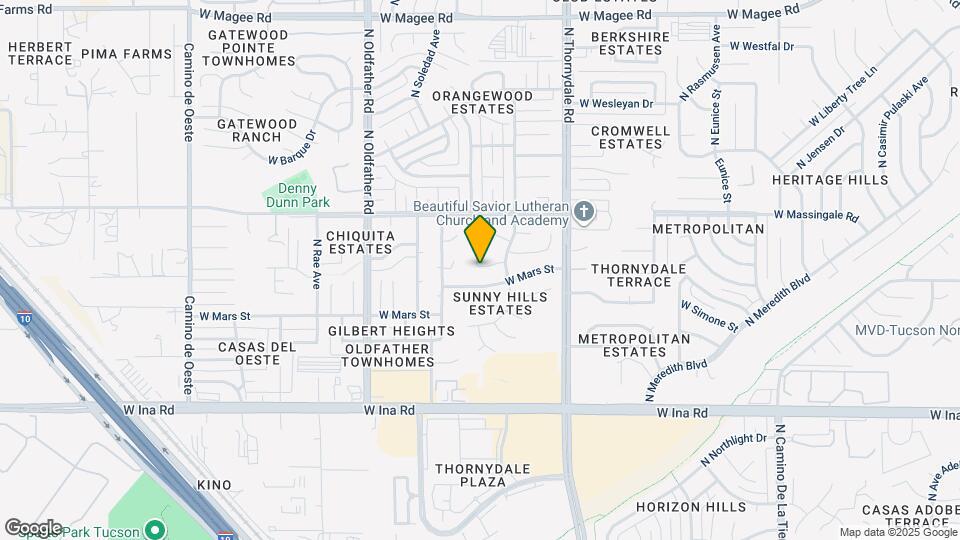 3931 W Sunny Hills Pl Mapa y Detalles de la Ubicación