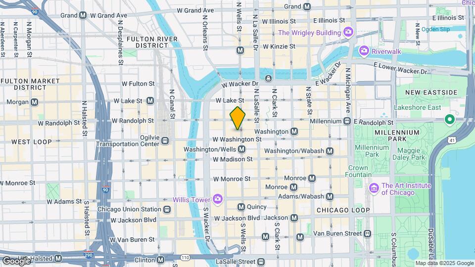 208 W Washington St, Unit 1910 Mapa y Detalles de la Ubicación