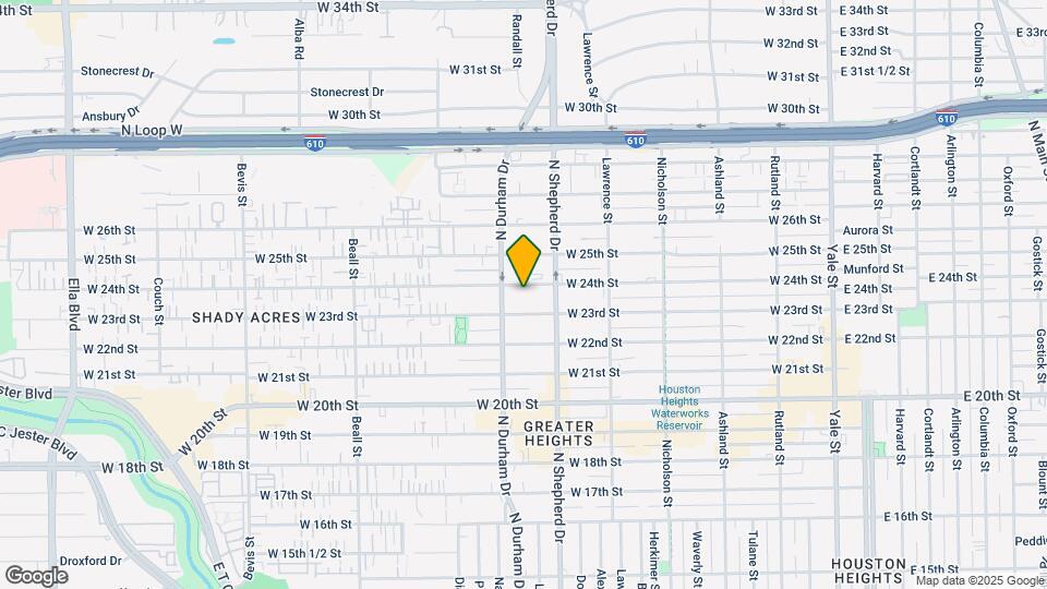 734 W 24th St Map and Location Details