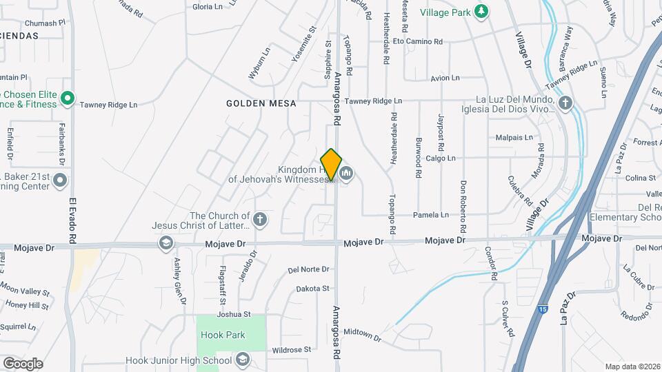 15459 Chaparral St Map and Location Details