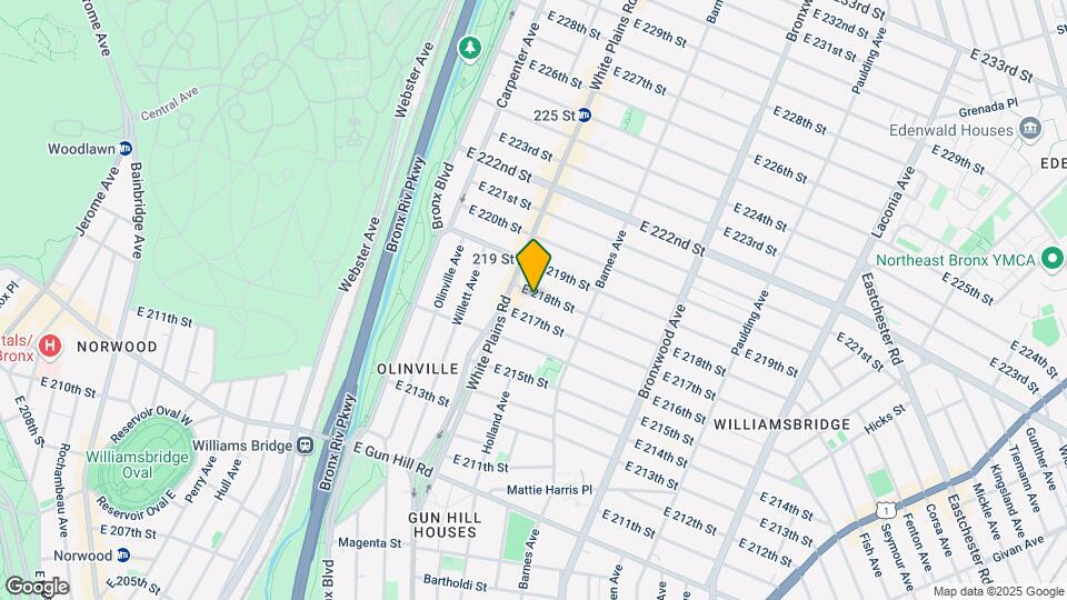 720 E 218th St Mapa y Detalles de la Ubicación