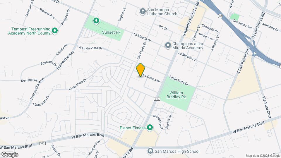 3852 La Campana Ct Map and Location Details