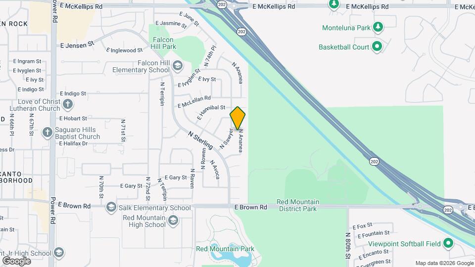 1444 N Ananea Map and Location Details