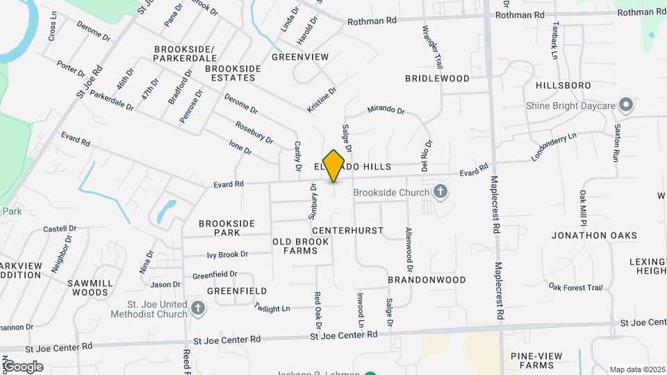 5440 Evard Rd Map and Location Details