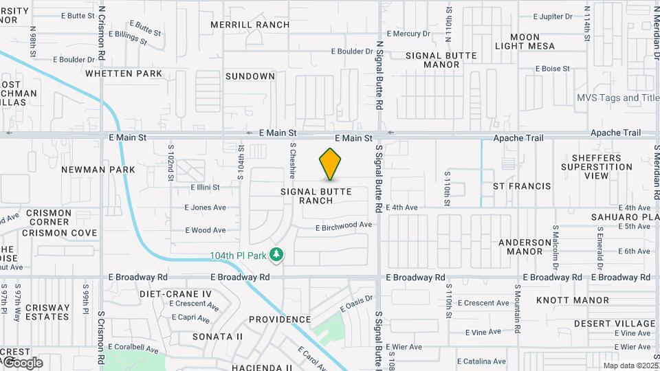 10642 E Arbor Ave Map and Location Details